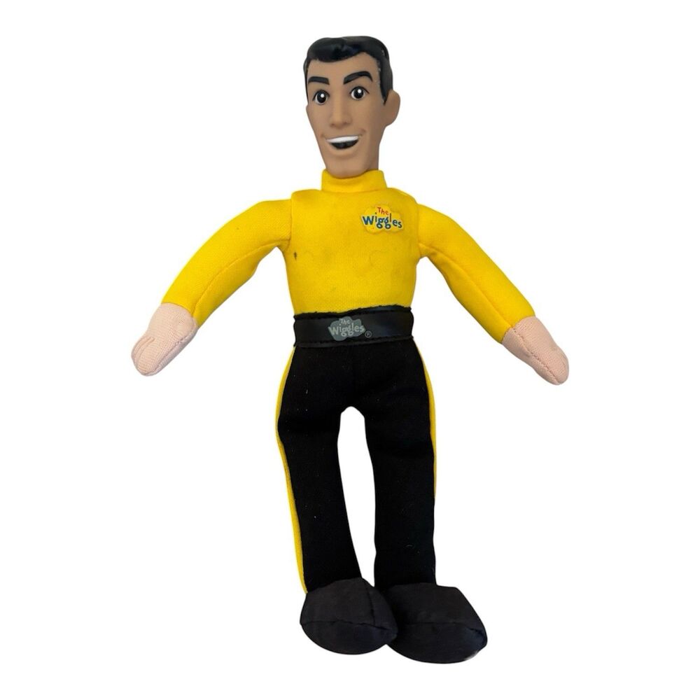 The Wiggles Greg Yellow Shirt 10" Plush Doll Figure Vintage Non Talking 2000 Toy